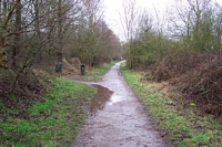 Wombourne station looking towards Stourbridge