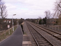 Wootton Wawen station looking towards Birmingham