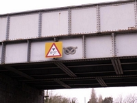 Wootton Wawen station bridge Manufacturer's plaque