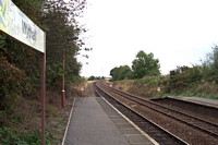 Wythall station looking towards Birmingham